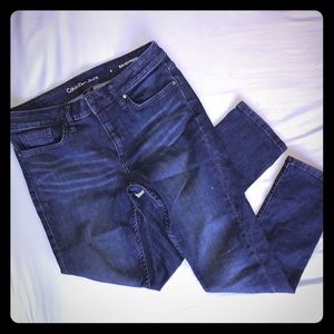 Dark blue Calvin Klein slim cut boyfriend jeans